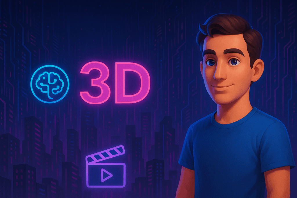 קורס מתקדם ליצירת סרטוני 3D עם בינה מלאכותית – דמויות, דיבוב, עריכה בעברית