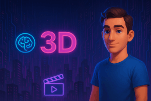 קורס מתקדם ליצירת סרטוני 3D עם בינה מלאכותית – דמויות, דיבוב, עריכה בעברית